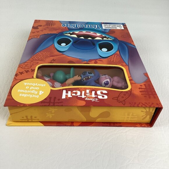 Disney Stitch Activity Kit Tattle Tales Board Book Figurines Lilop Angel Set New - Picture 7 of 8